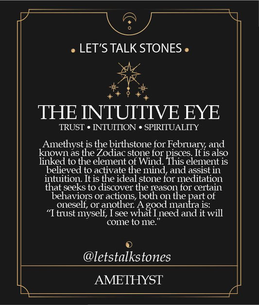 The Intuitive Eye - Amethyst Druzy Ring