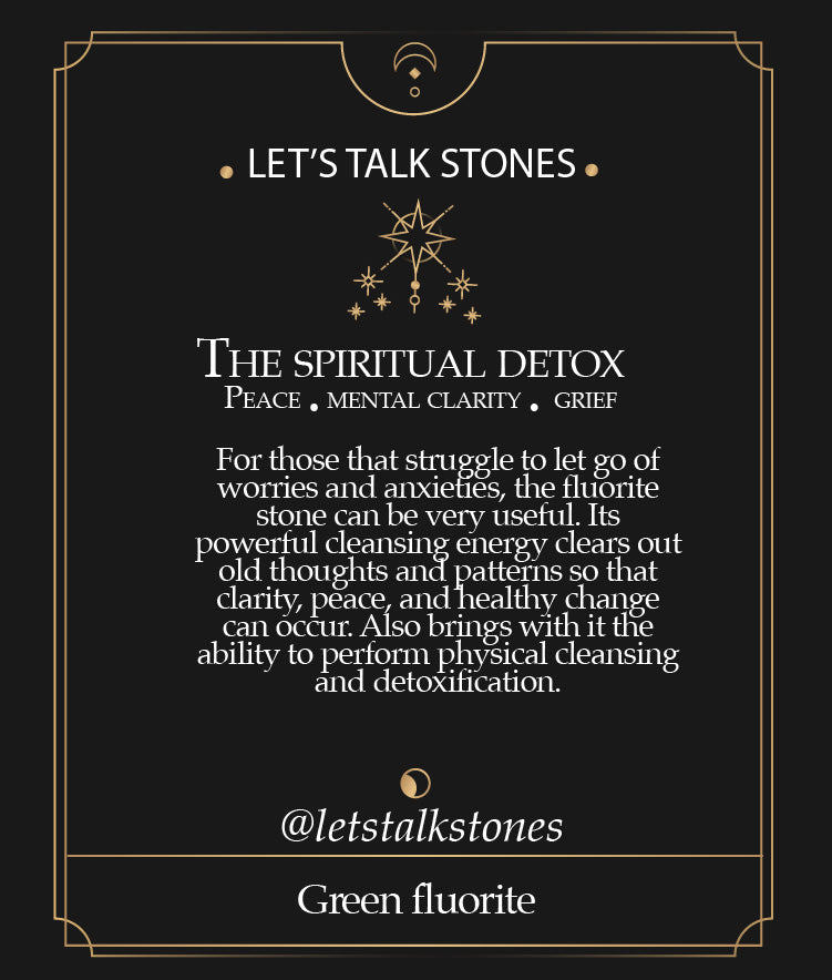 The Spiritual Detox - Green Fluorite Ring