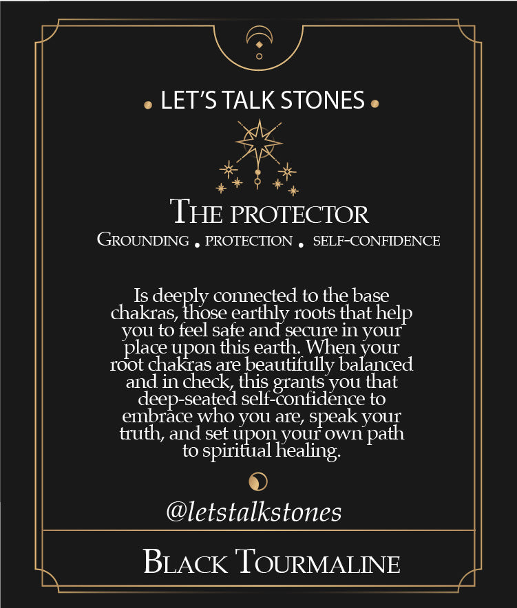 The Protector - Black Tourmaline Ring