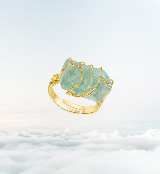 The Spiritual Detox - Green Fluorite Ring
