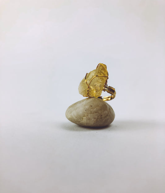 The Happy One - Citrine Ring