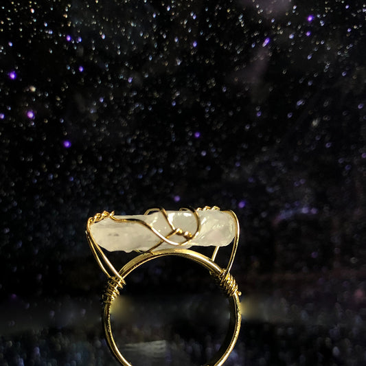 The Spiritual Growth - Clear Crystal Ring