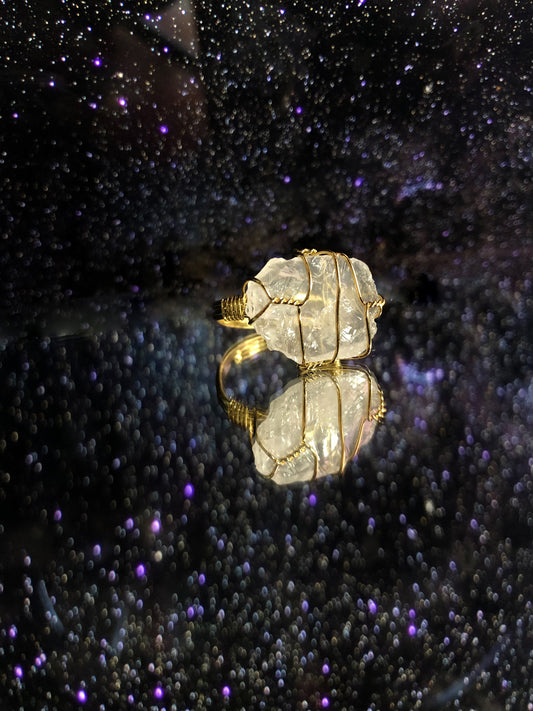 The Spiritual Growth - Clear Crystal Ring