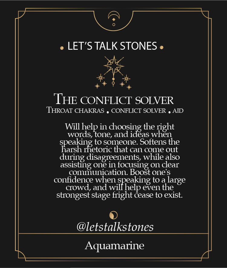 The Conflict Solver - Aquamarine Ring