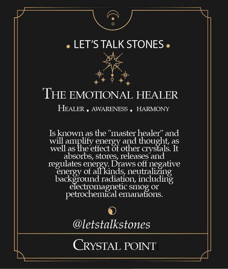 The Emotional Healer - Crystal Point Ring