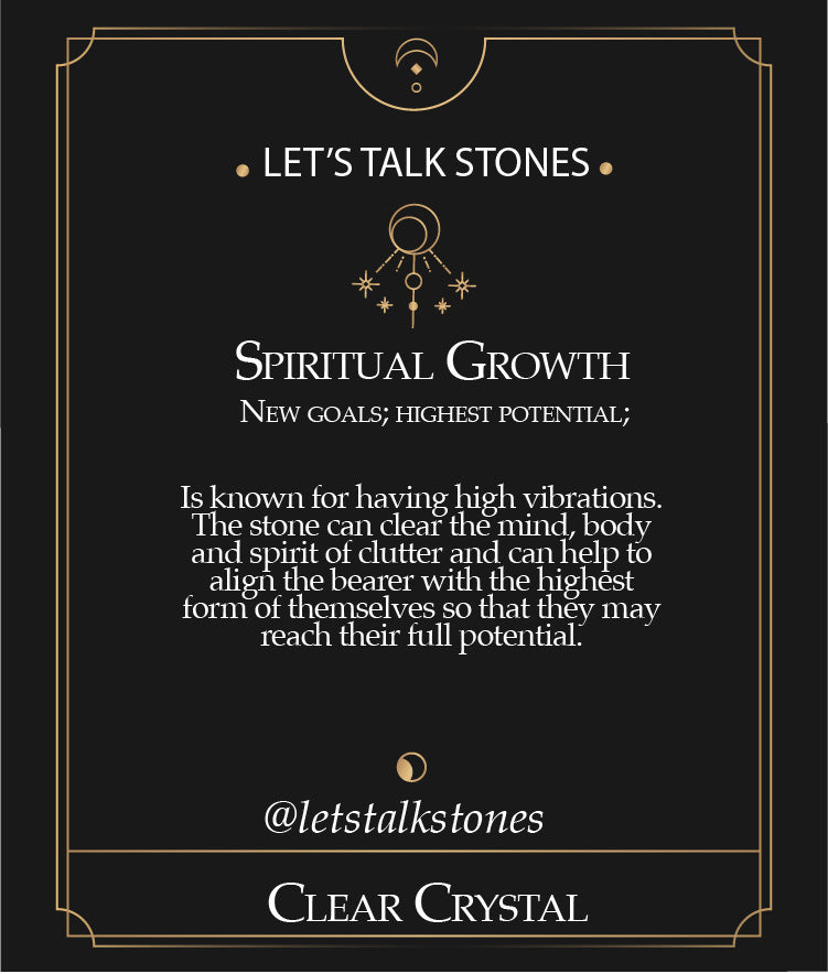 The Spiritual Growth - Clear Crystal Ring