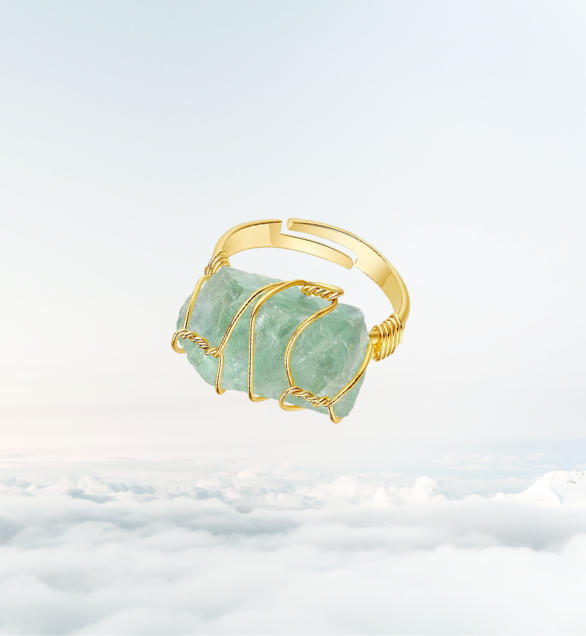 The Spiritual Detox - Green Fluorite Ring