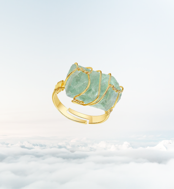 The Spiritual Detox - Green Fluorite Ring