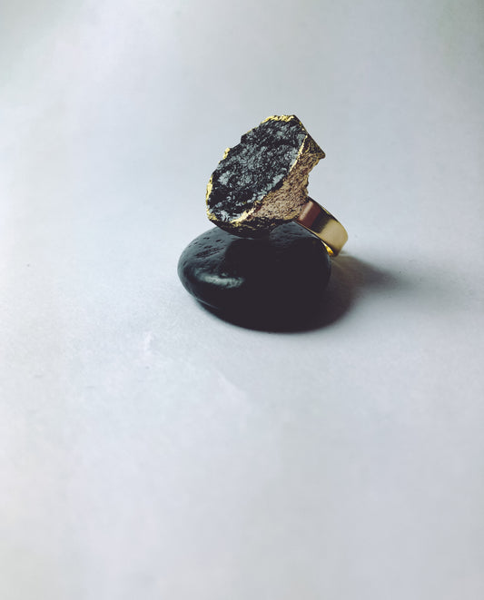 The Protector - Black Tourmaline Ring