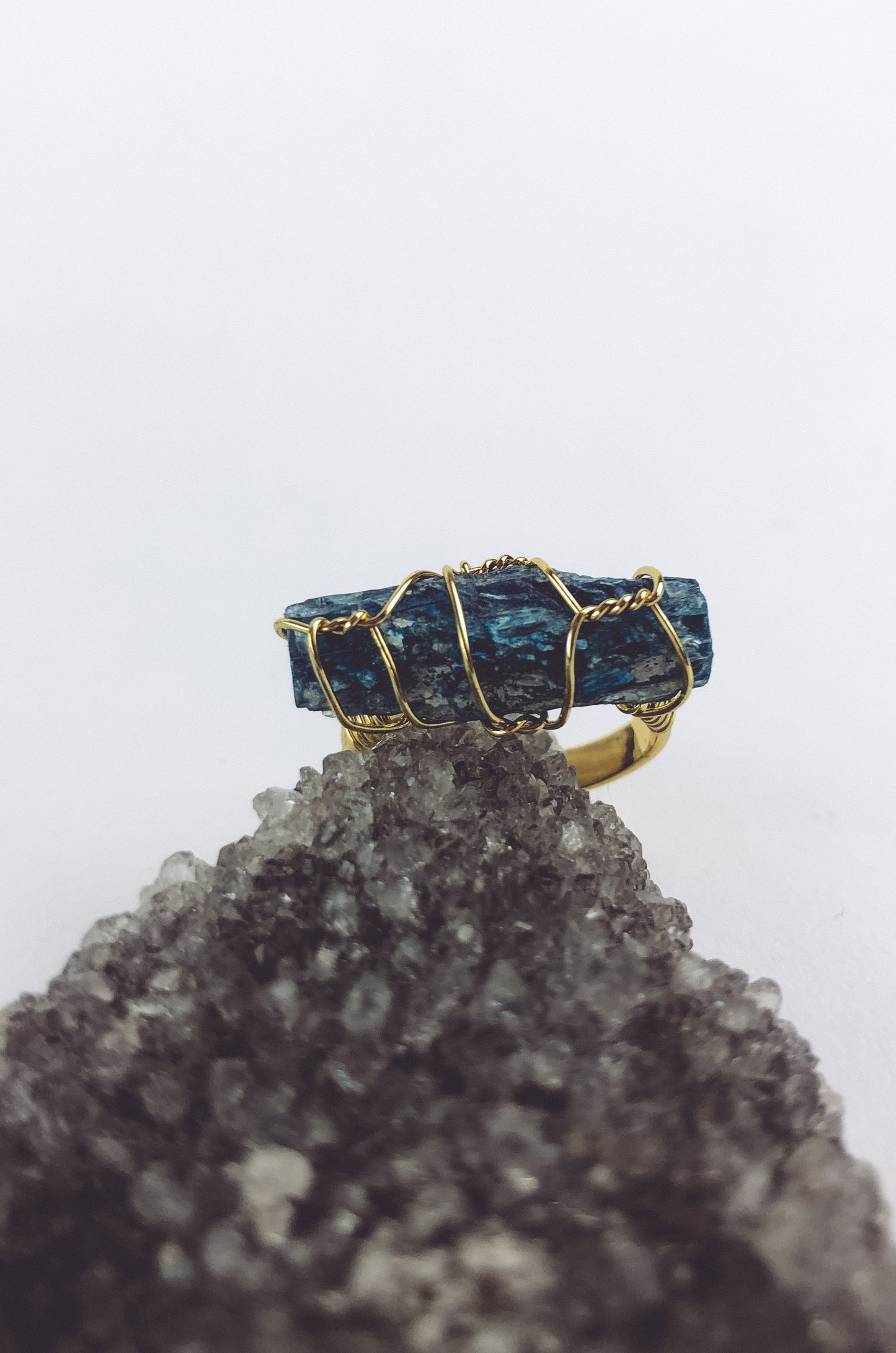 The Meditator - Kyanite Ring